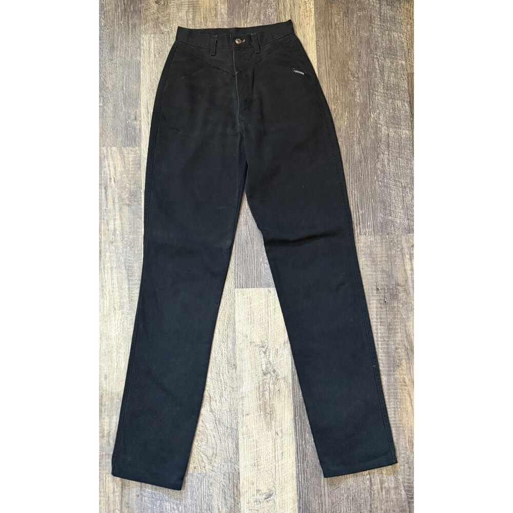 Vintage Rocky Mountain Rockies Black Jeans Womens 29 Long High Rise USA Western